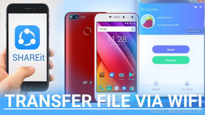 Mudahnya Transfer File via Wifi di SPC Mobile L53 Selfie Menggunakan ShareIt Versi Baru