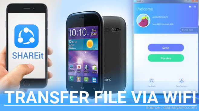 Kirim dan Transfer File via Wifi di SPC Mobile S3 Revo Menggunakan ShareIt Versi Baru
