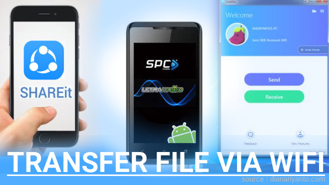 Tutorial Transfer File via Wifi di SPC Mobile S5 Maxx Menggunakan ShareIt Terbaru