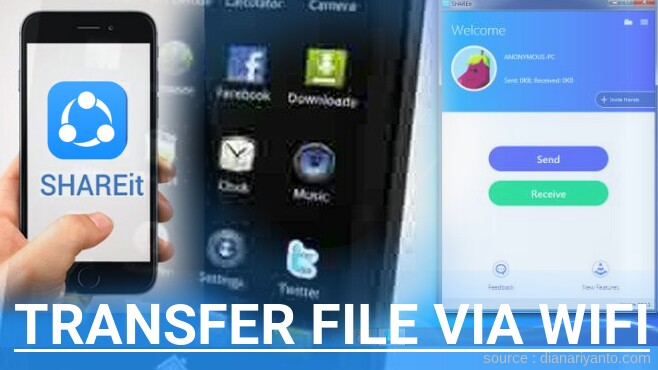 Mudahnya Transfer File via Wifi di SPC Mobile T16 Excel Menggunakan ShareIt Versi Baru